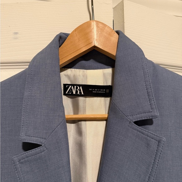 Zara Steel Blue Blazer - Picture 2 of 7